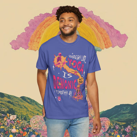 Yoga is Demonic Garment-Dyed T-shirt
