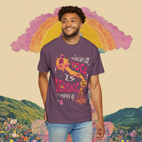 Yoga is Demonic Garment-Dyed T-shirt