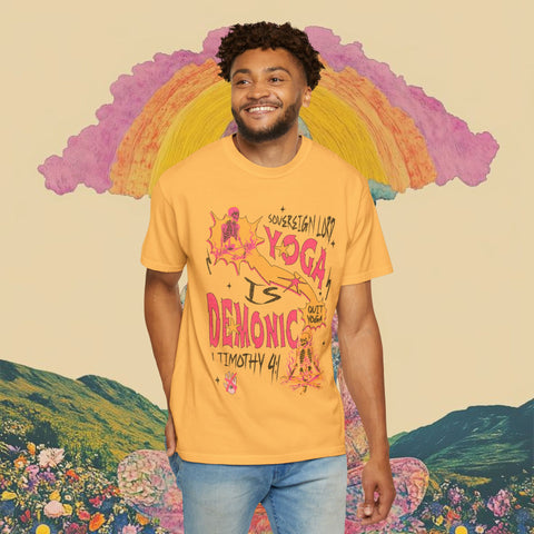 Yoga is Demonic Garment-Dyed T-shirt
