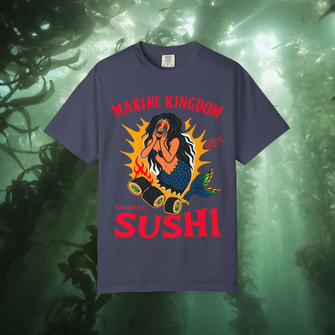 Marine Kingdom Sushi Garment-Dyed T-shirt