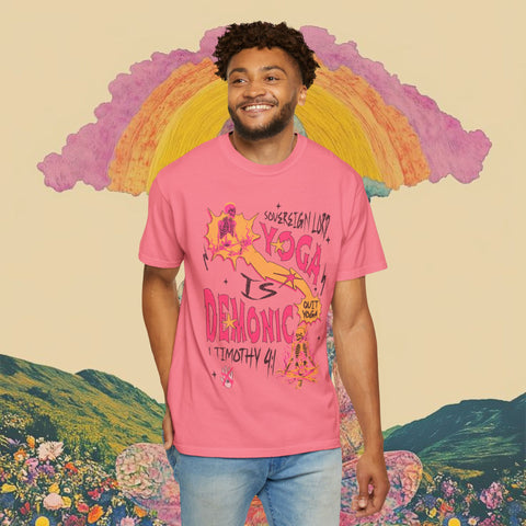 Yoga is Demonic Garment-Dyed T-shirt