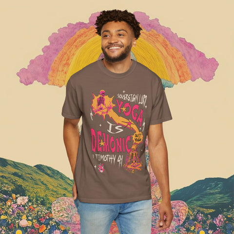 Yoga is Demonic Garment-Dyed T-shirt
