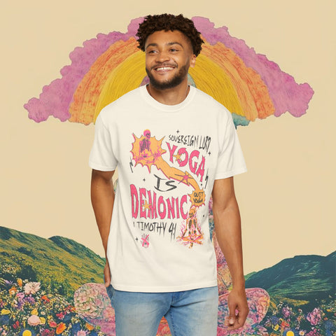Yoga is Demonic Garment-Dyed T-shirt