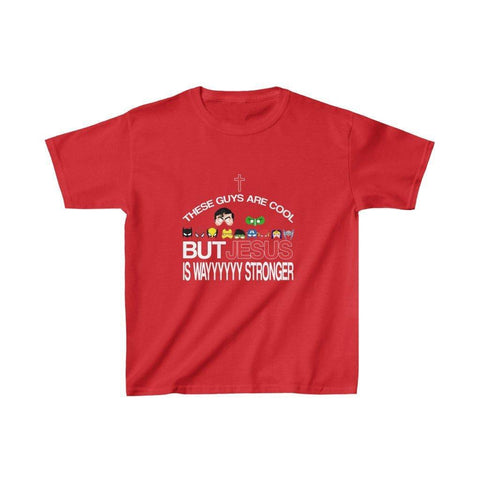 Jesus is Stronger Kids Heavy Cotton™ Tee - Lord of LordsKids clothes