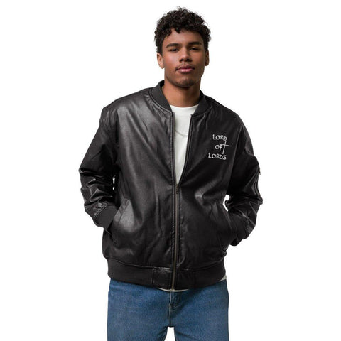 Lord of Lords Leather Bomber Jacket - Lord of Lords