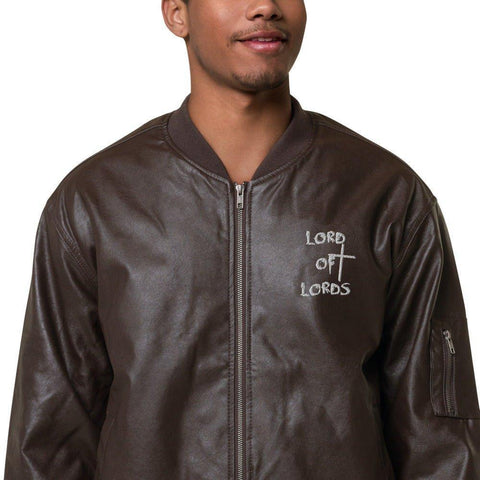 Lord of Lords Leather Bomber Jacket - Lord of Lords