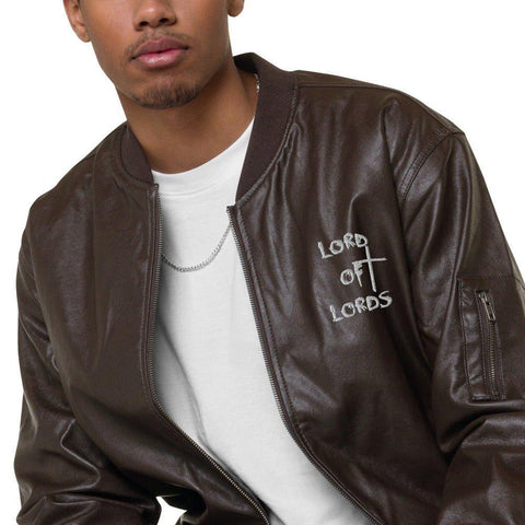 Lord of Lords Leather Bomber Jacket - Lord of Lords