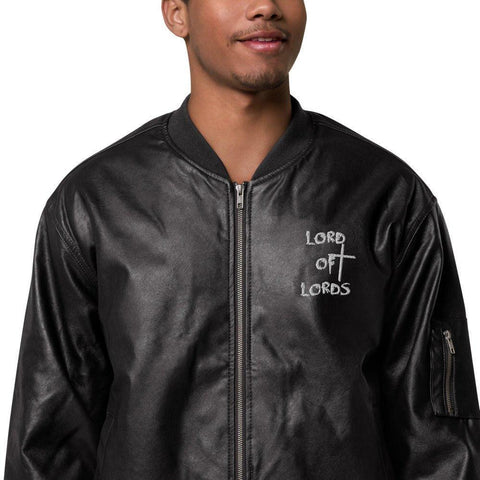 Lord of Lords Leather Bomber Jacket - Lord of Lords