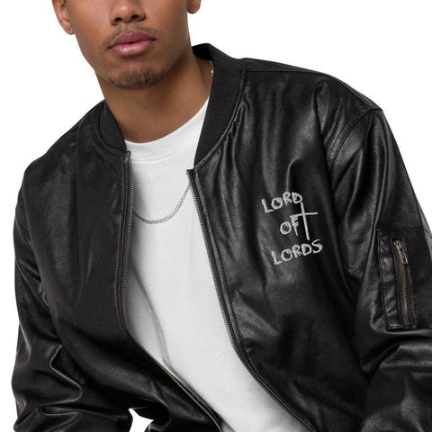 Lord of Lords Leather Bomber Jacket - Lord of Lords