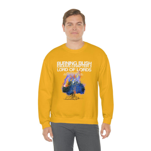Unisex Burning Bush Heavy Blend™ Crewneck Sweatshirt - Lord of LordsSweatshirt