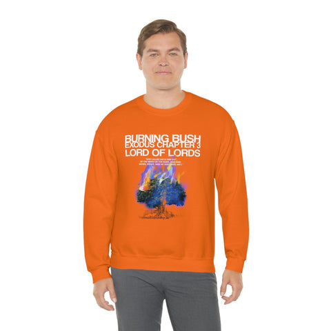 Unisex Burning Bush Heavy Blend™ Crewneck Sweatshirt - Lord of LordsSweatshirt