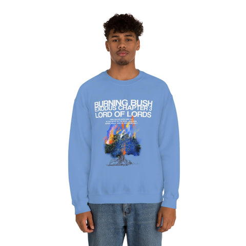 Unisex Burning Bush Heavy Blend™ Crewneck Sweatshirt - Lord of LordsSweatshirt
