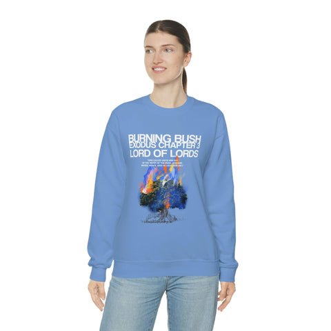 Unisex Burning Bush Heavy Blend™ Crewneck Sweatshirt - Lord of LordsSweatshirt