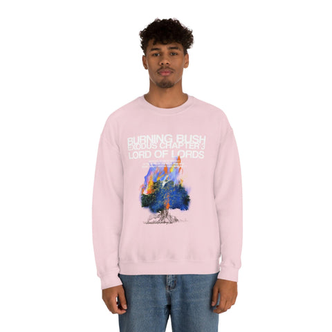 Unisex Burning Bush Heavy Blend™ Crewneck Sweatshirt - Lord of LordsSweatshirt