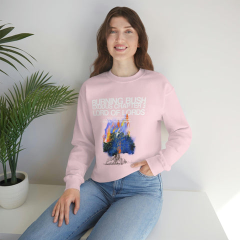 Unisex Burning Bush Heavy Blend™ Crewneck Sweatshirt - Lord of LordsSweatshirt