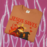 Jesus Saves Witches Garment-Dyed T-shirt