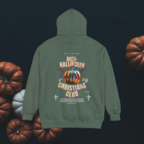 Anti-Halloween Garment-Dyed Hoodie