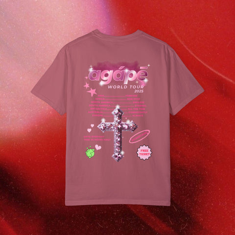 Agape World Tour Garment-Dyed T-shirt