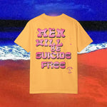 Men will be Suicide Free Garment-Dyed T-shirt