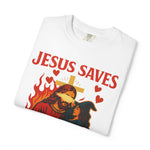 Jesus Saves Witches Garment-Dyed T-shirt