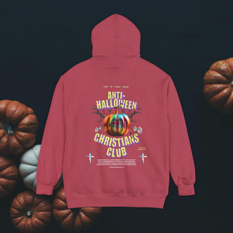 Anti-Halloween Club Garment-Dyed Hoodie