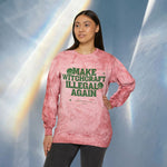 Make Witchcraft Illegal Again Color Blast Crewneck Sweatshirt