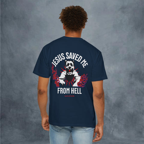 Jesus Saved Me Garment-Dyed T-shirt