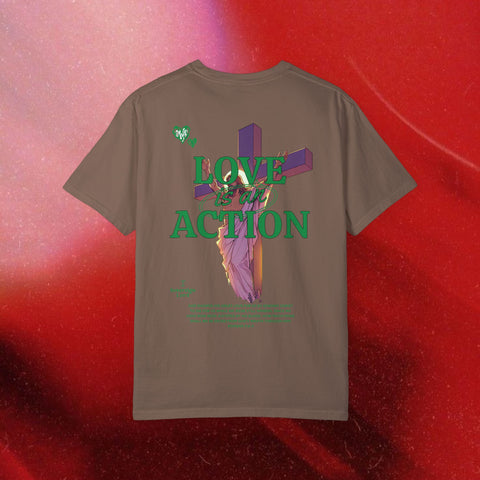 Love is an Action Garment-Dyed T-Shirt