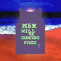 Men Will be Suicide Free Garment-Dyed Tank Top