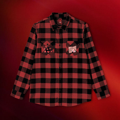 Jesus Loves me No Cap Flannel Shirt