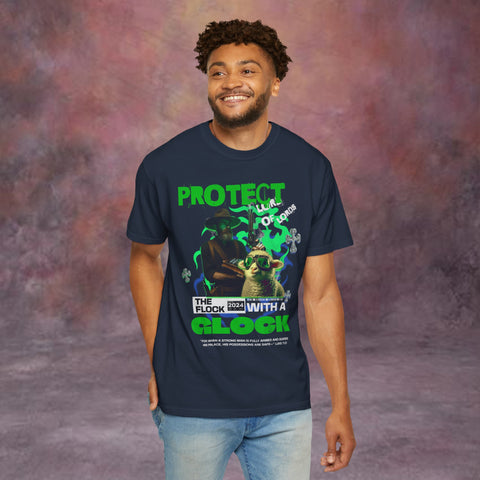 Protect The Flock Garment-Dyed T-shirt