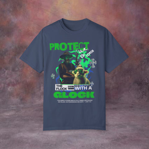 Protect The Flock Garment-Dyed T-shirt