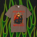 Jesus Saves Witches Garment-Dyed T-shirt