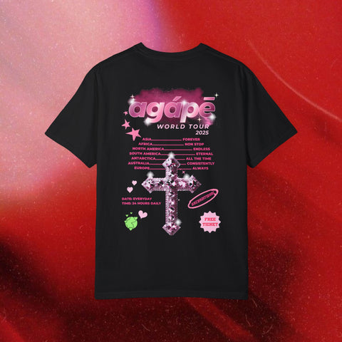 Agape World Tour Garment-Dyed T-shirt