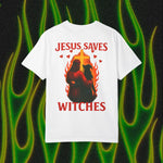 Jesus Saves Witches Garment-Dyed T-shirt