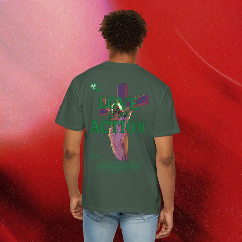 Love is an Action Garment-Dyed T-Shirt