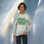Make Witchcraft Illegal Again Color Blast Crewneck Sweatshirt