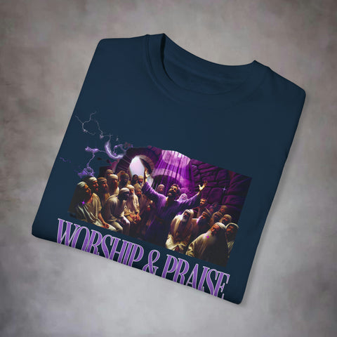 Worship & Praise Not Worry & Anxiety Garment-Dyed T-shirt