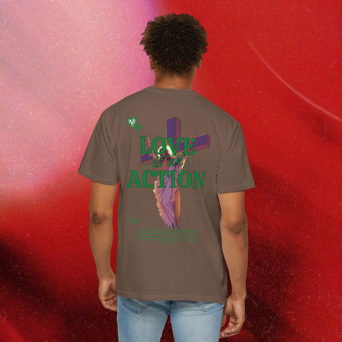 Love is an Action Garment-Dyed T-Shirt