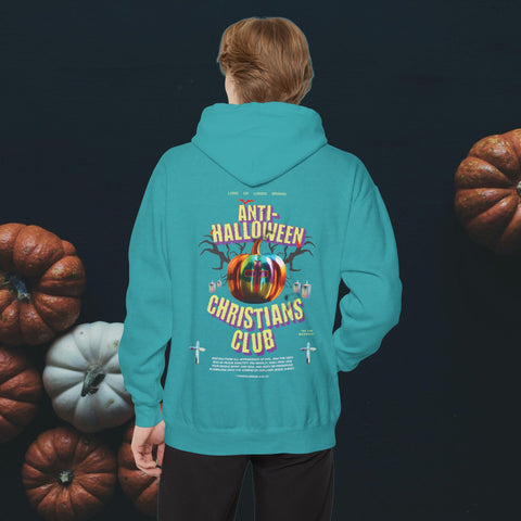 Anti-Halloween Club Garment-Dyed Hoodie