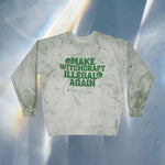 Make Witchcraft Illegal Again Color Blast Crewneck Sweatshirt