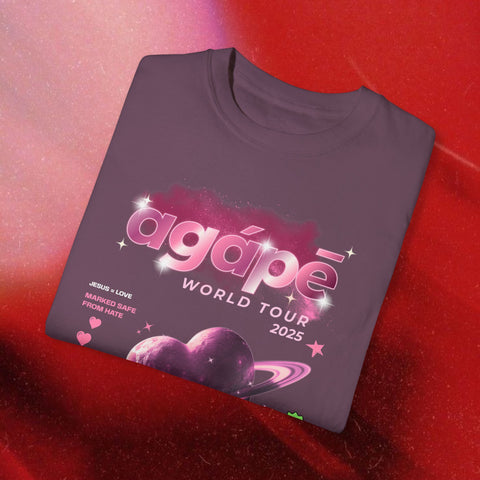 Agape World Tour Garment-Dyed T-shirt