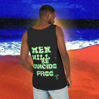 Men Will be Suicide Free Garment-Dyed Tank Top