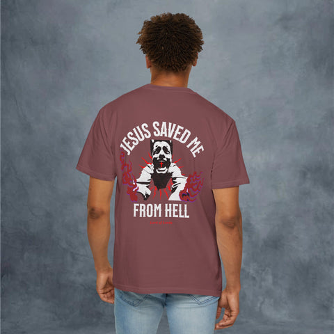 Jesus Saved Me Garment-Dyed T-shirt