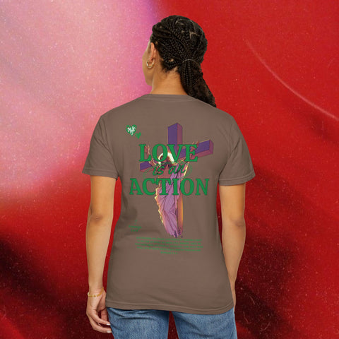 Love is an Action Garment-Dyed T-Shirt