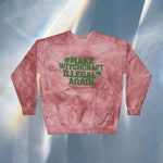 Make Witchcraft Illegal Again Color Blast Crewneck Sweatshirt