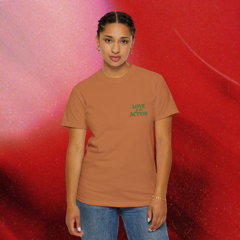 Love is an Action Garment-Dyed T-Shirt