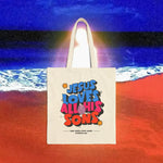 Jesus Loves all his sons Cotton Canvas Tote Bag