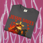 Jesus Saves Witches Garment-Dyed T-shirt