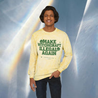 Make Witchcraft Illegal Again Color Blast Crewneck Sweatshirt